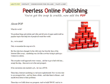 Tablet Screenshot of peerlessonlinepublishing.com